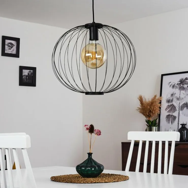 hofstein Suspensions|Suspension Wharua Noir, 1 lumière