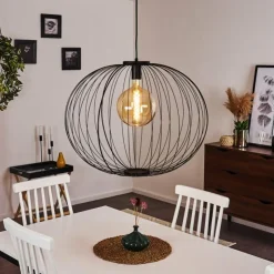 hofstein Suspensions|Suspension Wharua Noir, 1 lumière