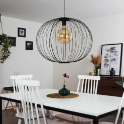 hofstein Suspensions|Suspension Wharua Noir, 1 lumière
