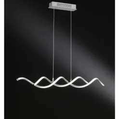 Luminaires Wofi Éclairage Led|Suspension Wofi BONNEY LED Nickel mat, 1 lumière