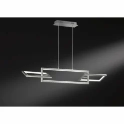 Luminaires Wofi Suspensions|Suspension WOFI MURIEL LED Nickel mat, 1 lumière
