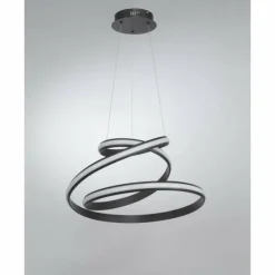 Luminaires Wofi Suspensions|Suspension WOFI TESS LED Noir, 1 lumière