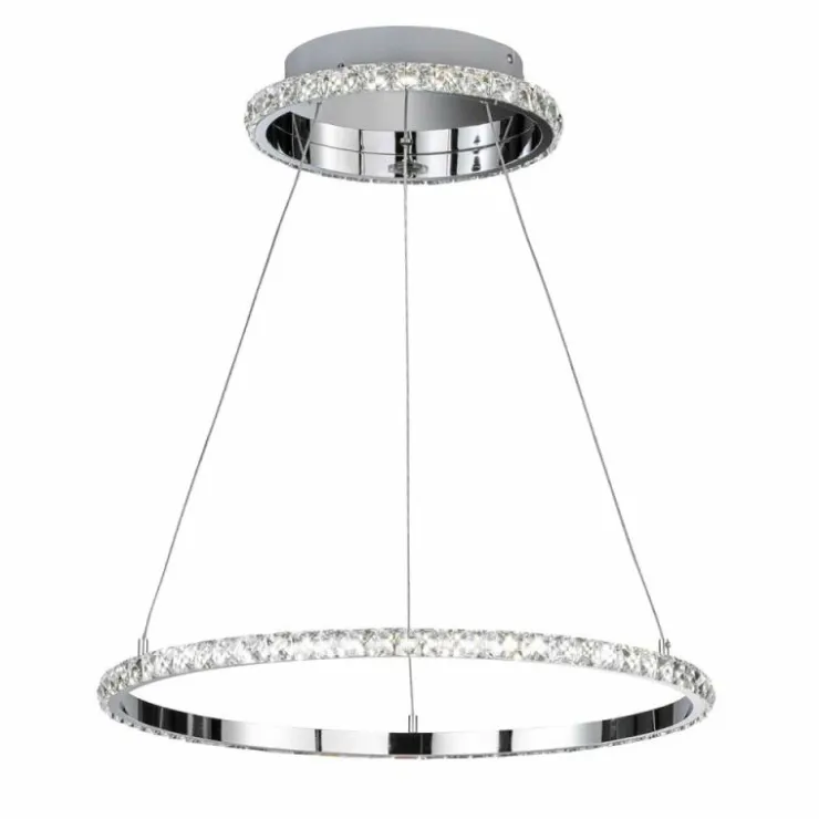 Luminaires Wofi Suspensions|Suspension Wofi-Leuchten HARLEY LED Chrome, 1 lumière