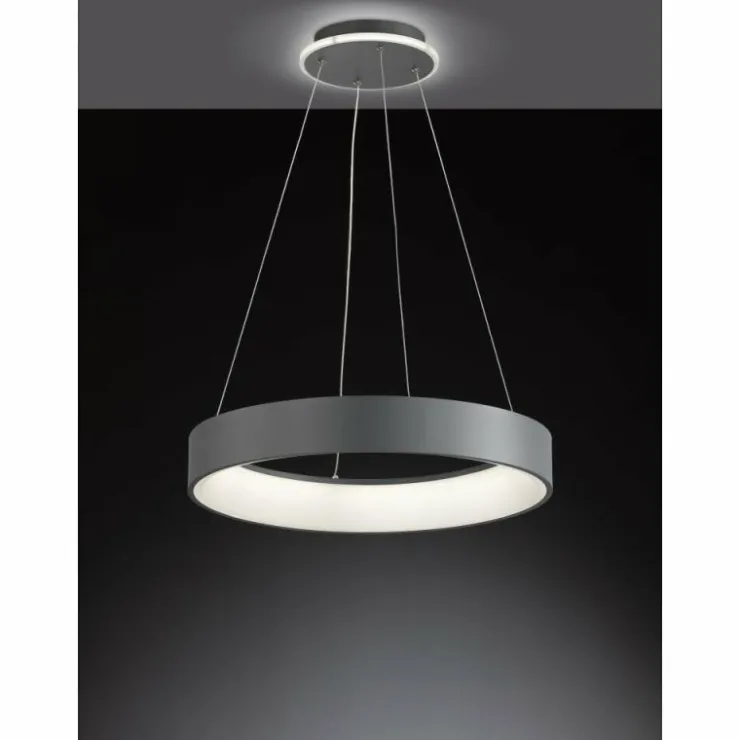 Luminaires Wofi Éclairage Led|Suspension Wofi-Leuchten SHAY LED Gris, 1 lumière