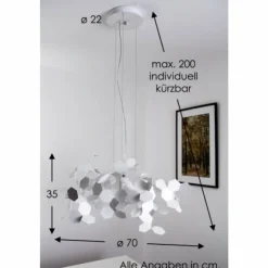 Luminaires Zava Luce Suspensions|Suspension Zavaluce Andromeda Blanc, 1 lumière