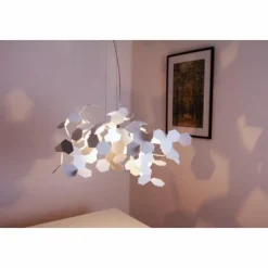 Luminaires Zava Luce Suspensions|Suspension Zavaluce Andromeda Blanc, 1 lumière
