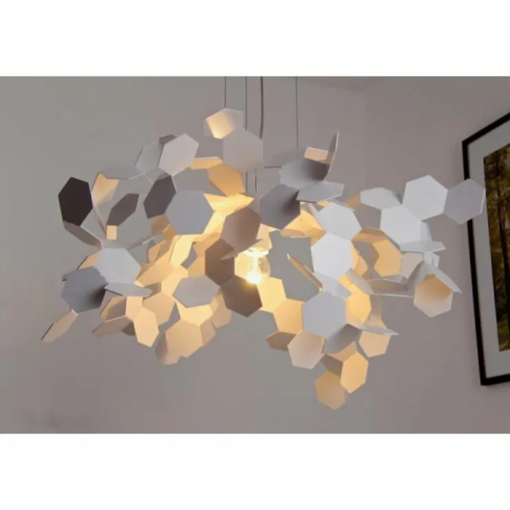 Luminaires Zava Luce Suspensions|Suspension Zavaluce Andromeda Blanc, 1 lumière