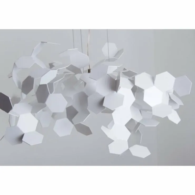 Luminaires Zava Luce Suspensions|Suspension Zavaluce Andromeda Blanc, 1 lumière
