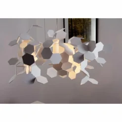Luminaires Zava Luce Suspensions|Suspension Zavaluce Andromeda Blanc, 1 lumière