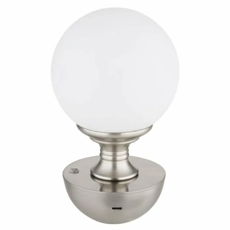Luminaires Globo Lighting Éclairage Led|Tabina Lampe à poser LED Nickel mat, 1 lumière