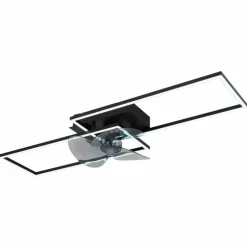 Tatjana Ventilateur de plafond lumineux Luminaires Globo Lighting LED Noir, 1 lumière, Télécommandes