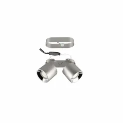 Luminaires Trio Spots Et Projecteurs|Trio GUAYANA Plafonnier Nickel mat, 2 lumières