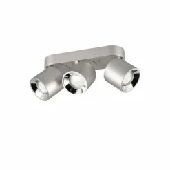 Luminaires Trio Spots Et Projecteurs|Trio GUAYANA Plafonnier Nickel mat, 3 lumières