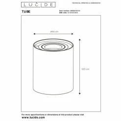 Luminaires Lucide Éclairage Led|TUBE Lampe à poser LED Blanc, 1 lumière