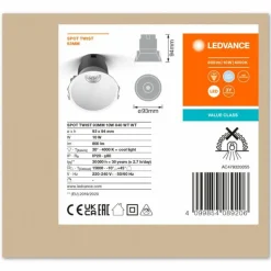 Luminaires Ledvance Luminaires Encastrés|Twist Spot encastrable LED Blanc, 1 lumière