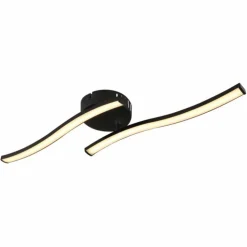 Luminaires Globo Lighting Éclairage Led|Tyler Plafonnier LED Noir, 1 lumière