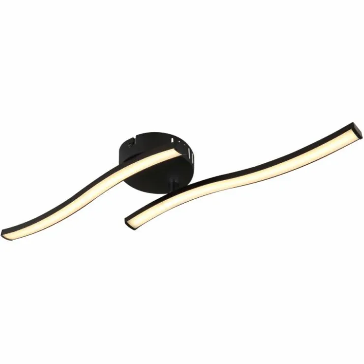 Luminaires Globo Lighting Éclairage Led|Tyler Plafonnier LED Noir, 1 lumière