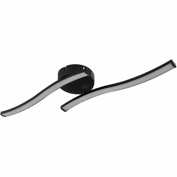 Luminaires Globo Lighting Éclairage Led|Tyler Plafonnier LED Noir, 1 lumière