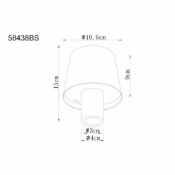 Vannie Lampe à poser Luminaires Globo Lighting LED Vert, 1 lumière