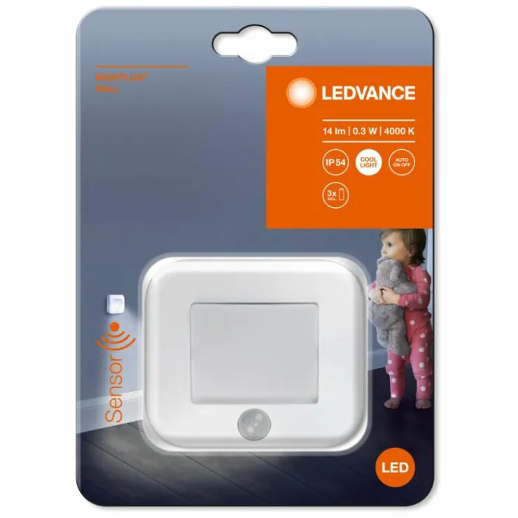 Luminaires Ledvance Éclairage Led|veilleuse LEDVANCE NIGHTLUX® Blanc, 1 lumière, Détecteur de mouvement