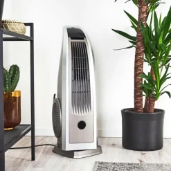 Ventilateur Benidorm Noir, Argenté, Télécommandes
