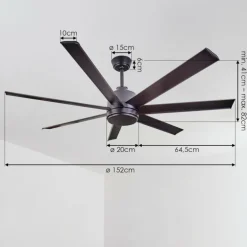 Ventilateur de plafond Aargaard Noir, Télécommandes