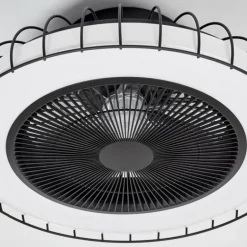 Ventilateur de plafond Burmeister LED Noir, 1 lumière, Télécommandes