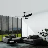 Ventilateur de plafond Eglo CIRALI 52 LED Noir, 1 lumière, Télécommandes