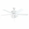 Ventilateur de plafond Eglo LAS PALMAS Blanc, 3 lumières