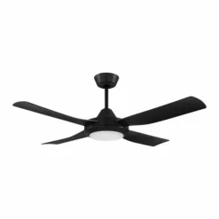 Ventilateur de plafond Eglo BONDI 1 LED Noir, 1 lumière