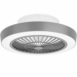 Ventilateur de plafond Eglo SAZAN LED Noir, Blanc, 3 lumières