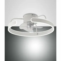Ventilateur de plafond Fabas Luce Savoy LED Blanc, 1 lumière
