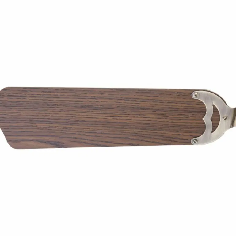 Ventilateur de plafond Globo Champion Vieux laiton, Bois foncé, 1 lumière
