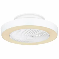 Ventilateur de plafond Globo DOMEY LED Blanc, 1 lumière, Télécommandes
