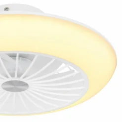 Ventilateur de plafond Globo LAFFEE LED Blanc, 1 lumière