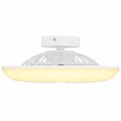 Ventilateur de plafond Globo LAFFEE LED Blanc, 1 lumière