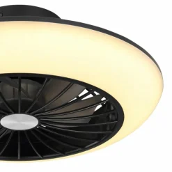 Ventilateur de plafond Globo LAFEE LED Noir, 1 lumière