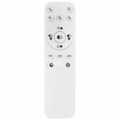 Ventilateur de plafond Globo LEONHARD LED Noir, 1 lumière, Télécommandes