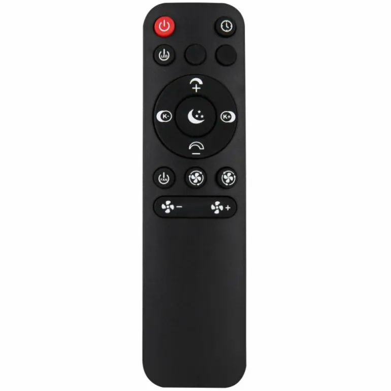 Ventilateur de plafond Globo LORIS LED Noir, 1 lumière, Télécommandes