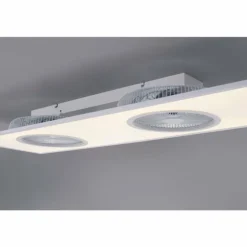 Ventilateur de plafond Leuchten Direkt FLAR-AIR LED Blanc, 1 lumière, Télécommandes
