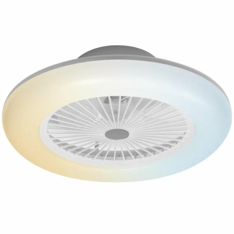 Ventilateur de plafond LEDVANCE Smart Blanc, 1 lumière, Télécommandes