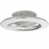 Ventilateur de plafond Mantra ALISIO LED Chrome, Gris, 1 lumière, Télécommandes