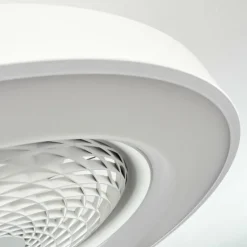 Ventilateur de plafond Penon LED Blanc, 1 lumière, Télécommandes