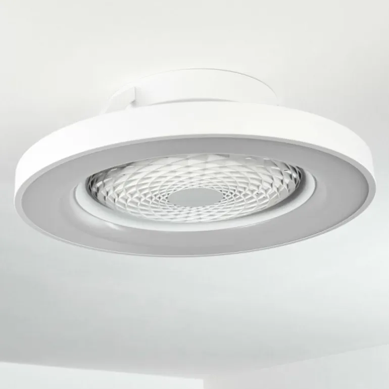Ventilateur de plafond Penon LED Blanc, 1 lumière, Télécommandes