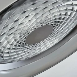Ventilateur de plafond Penon LED Argenté, 1 lumière, Télécommandes