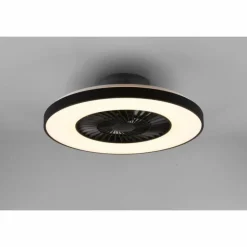 Ventilateur de plafond Reality Halmstad LED Noir, 1 lumière, Télécommandes