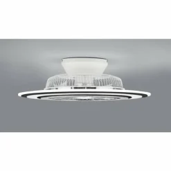 Ventilateur de plafond Reality Flaga LED Noir, 1 lumière, Télécommandes