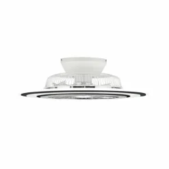 Ventilateur de plafond Reality Flaga LED Noir, 1 lumière, Télécommandes