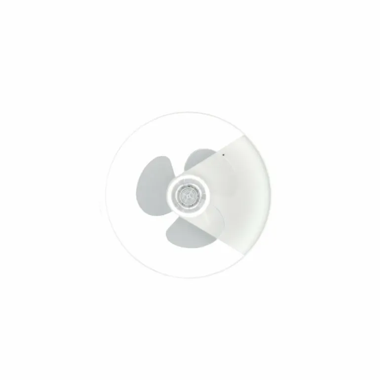 Ventilateur de plafond Reality Borgholm LED Blanc, 1 lumière, Télécommandes