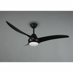 Ventilateur de plafond Reality Alesund LED Noir, 1 lumière, Télécommandes